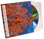 Single CD Self Mailer sleeve with a flap and E-Z Tear Peel & Seal with Zip Strip, 2 Panel 5" x 5"