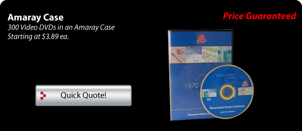 DVD Replication or Duplicaiton packaged in an Amaray DVD case